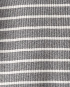 Toddler Organic Cotton Ribbed Sweater Knit Set in Stripes, image 3 of 4 slides