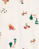 Baby 2-Piece Christmas Print Thermal Pajamas, image 2 of 3 slides