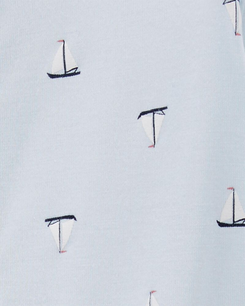 Baby Sailboat Zip-Up PurelySoft Sleep & Play Pajamas, image 3 of 5 slides