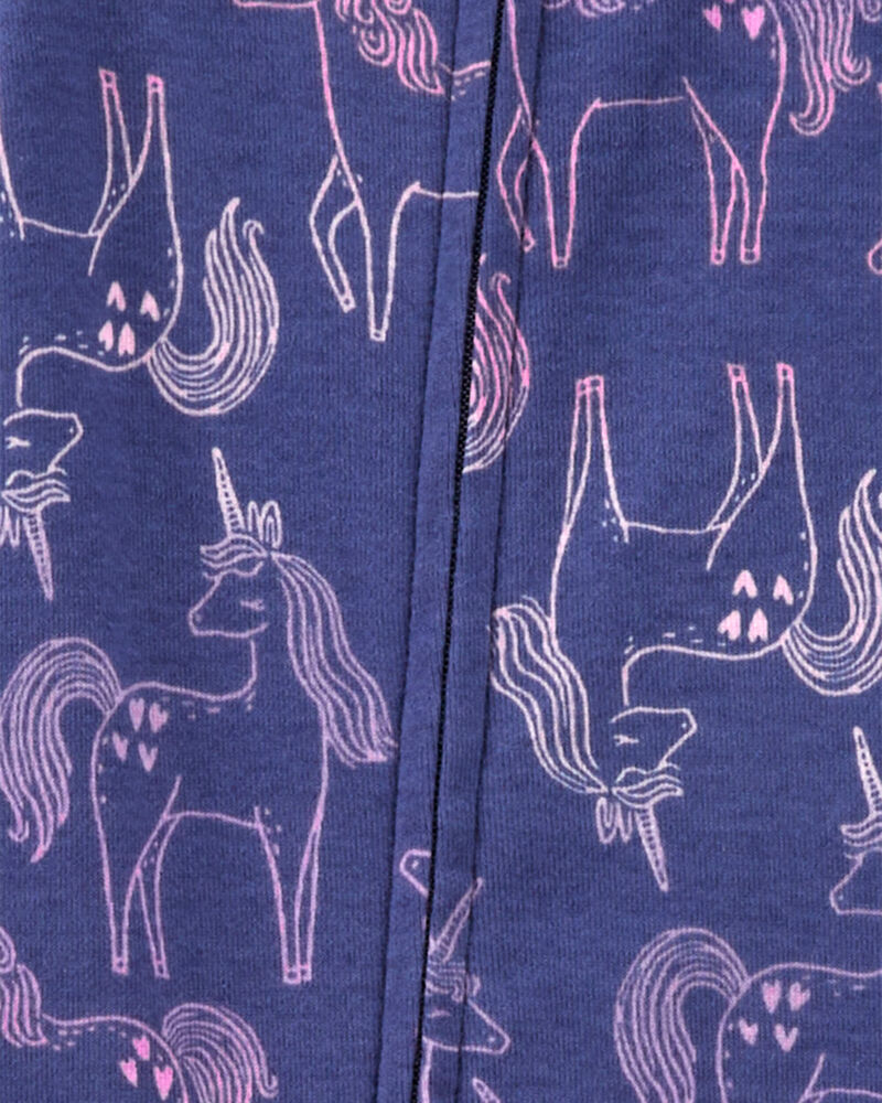 Baby 1-Piece Unicorn 100% Snug Fit Cotton Footie Pajamas, image 2 of 4 slides