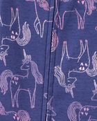 Baby 1-Piece Unicorn 100% Snug Fit Cotton Footie Pajamas, image 2 of 4 slides