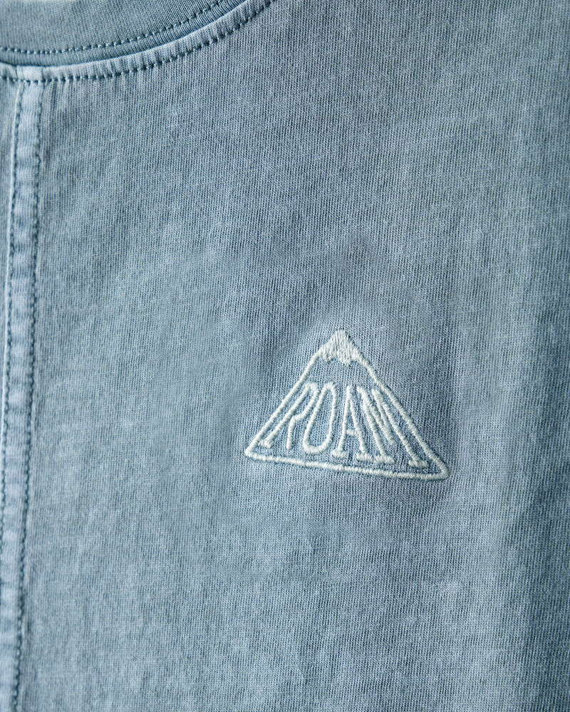 Boys Roam Cotton Short-Sleeve Tee - Blue, image 2 of 3 slides