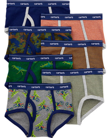 7-Pack Cotton Briefs Underwear, 