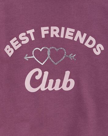 Kid 2-Piece Best Friends Club Top & Flare Legging Set, 