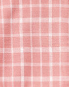 Toddler Girl Plaid Print Knit Skort - Pink, image 3 of 4 slides