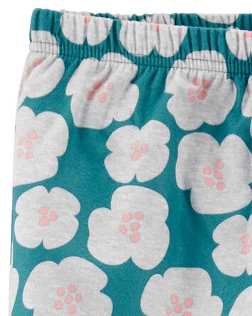 Kid Floral Pull-On Fleece Pajama Pants, 