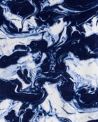 Boys Abstract Velour Long-Sleeve Loose Fit 2-Piece Pajamas - Blue, image 2 of 3 slides