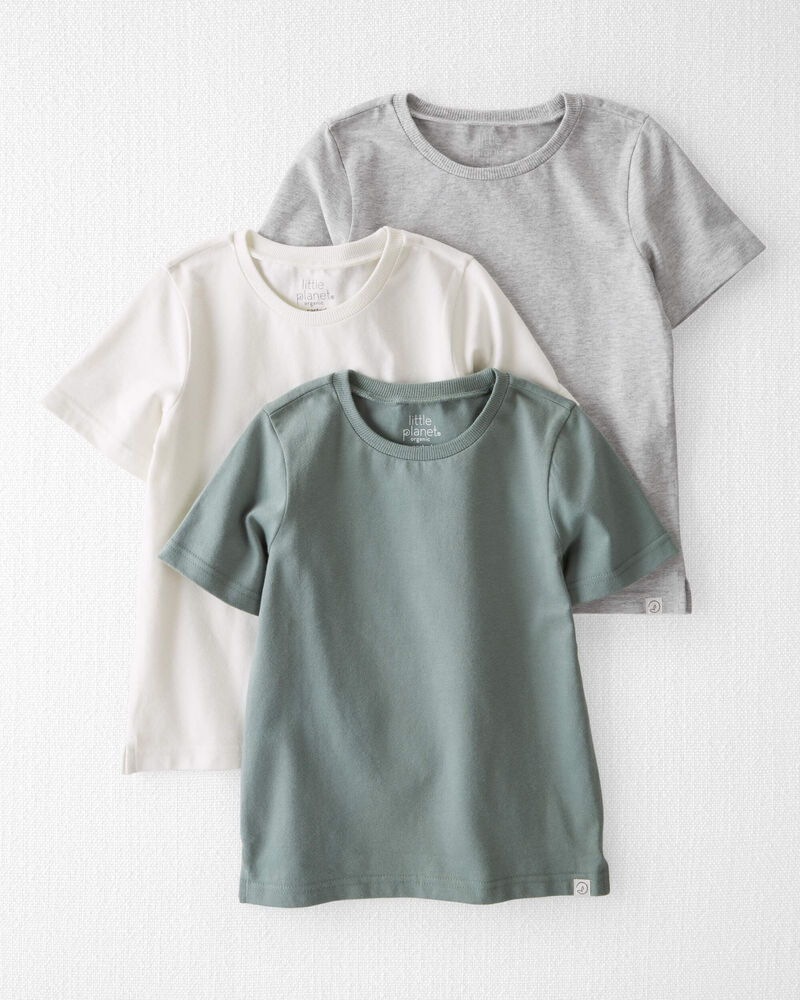 Toddler 3-Pack Organic Cotton T-Shirts
, image 1 of 6 slides
