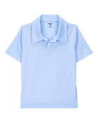 Kid 3-Pack Active Uniform Polo Shirts in Moisture Wicking BeCool™ Fabric - Blue, image 2 of 3 slides