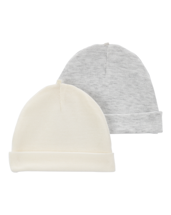 Baby Ivory 2-Pack Baby Caps, 
