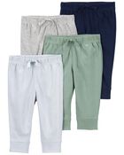 Baby 4-Pack Pull-On Pants, image 1 of 2 slides