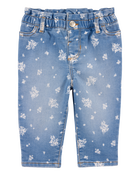 Baby Paperbag Waist Jeans - Blue, image 1 of 4 slides