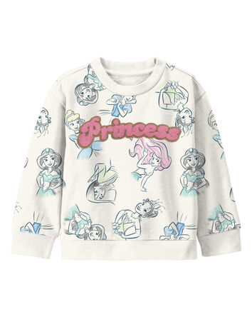 Toddler Disney Princess Pullover - Cream, 