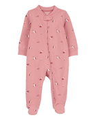 Baby Hedgehog 2-Way Zip Cotton Footie Sleep & Play Pajamas, image 1 of 4 slides