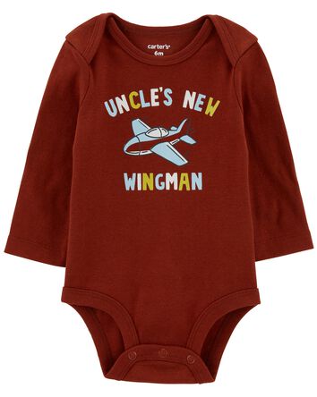 Baby Uncle Long-Sleeve Bodysuit, 