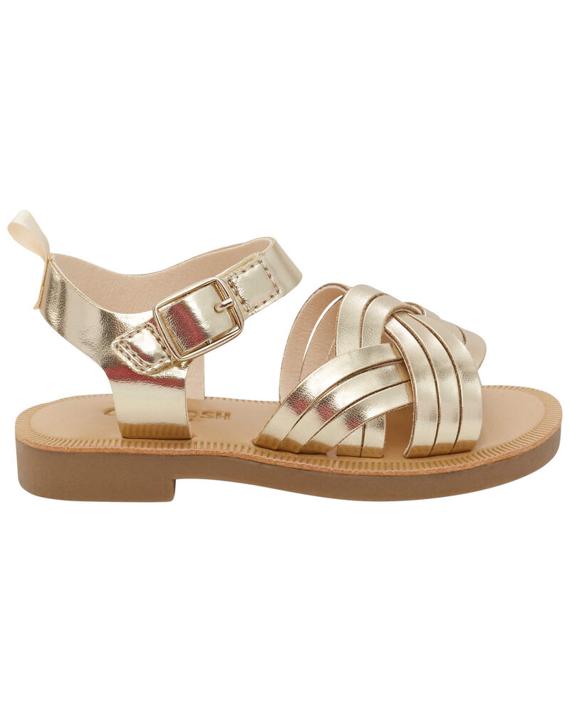 Toddler Metallic Sandals, image 2 of 7 slides