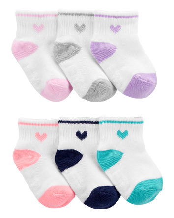 Baby 6-Pack Ankle Socks, 