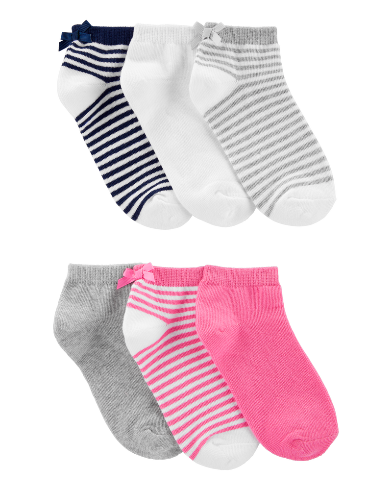 Kid 6-Pack No-Show Socks, image 1 of 2 slides