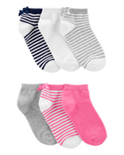 Kid 6-Pack No-Show Socks, image 1 of 2 slides