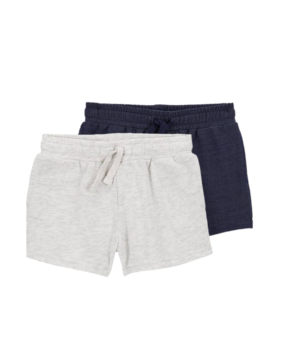 Baby 2-Pack Knit Denim Pull-On French Terry Shorts