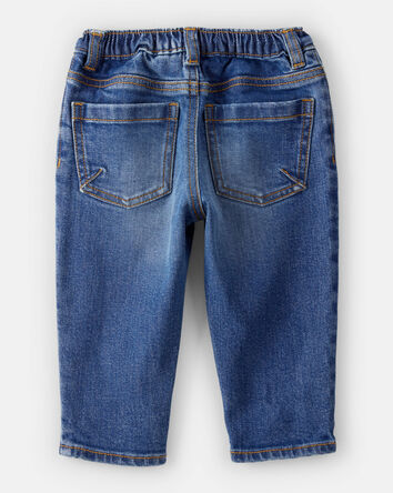 Baby Boy Distressed Denim Jeans - Blue, 