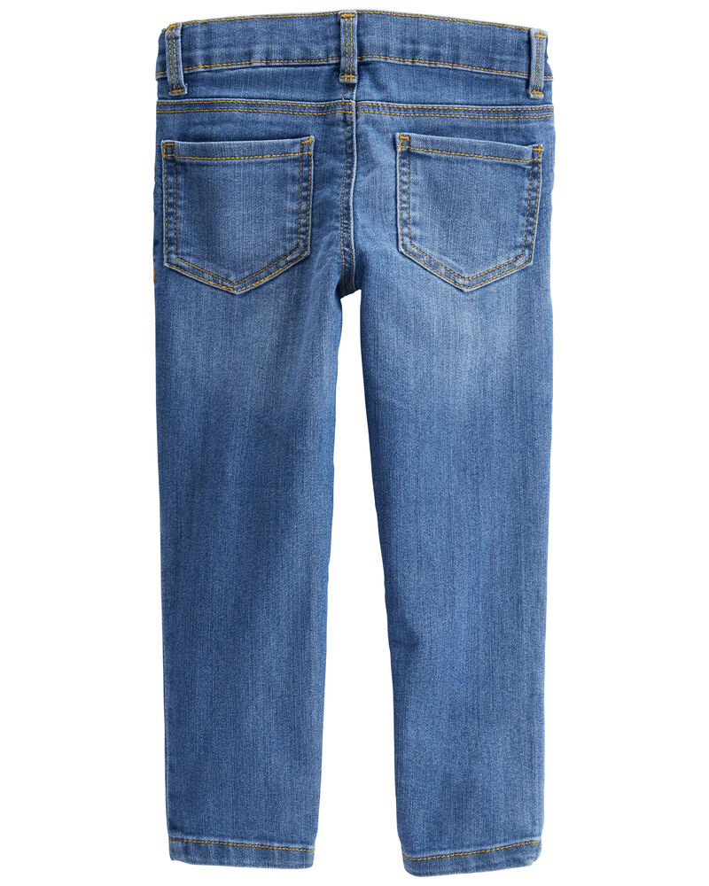 Toddler Medium Blue Wash Super Skinny-Leg Jeans, image 2 of 4 slides