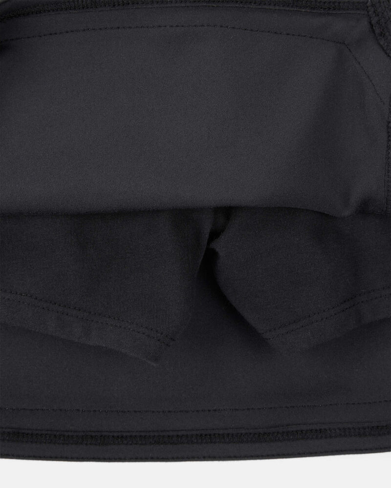 Girls Knit Active Skort - Black, image 2 of 5 slides