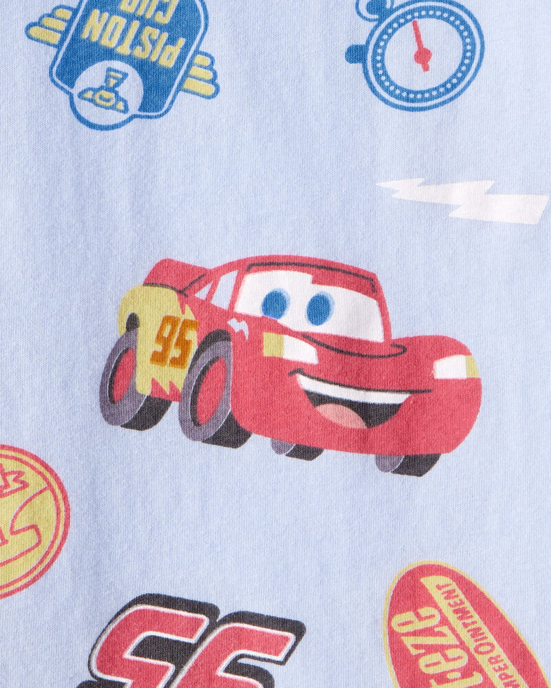 Toddler Cars Lightning McQueen Short-Sleeve Graphic Tee - Blue, image 2 of 2 slides