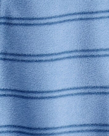 Toddler 1-Piece Striped Fleece Footie Pajamas - Blue, 