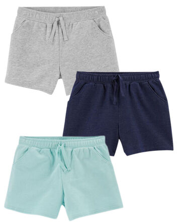 3-Pack French Terry Shorts, 