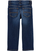 Toddler Dark Blue Wash Classic Jeans, image 2 of 4 slides