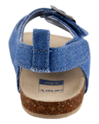 Baby Chambray Buckle Faux Cork Sandals, image 3 of 7 slides
