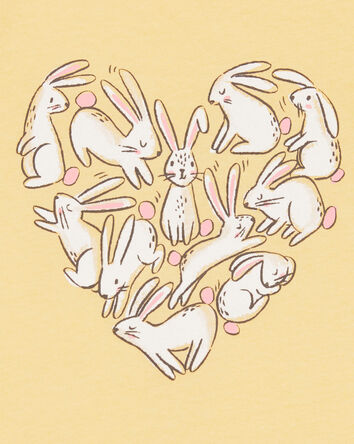 Toddler Heart Bunnies Graphic Tee, 