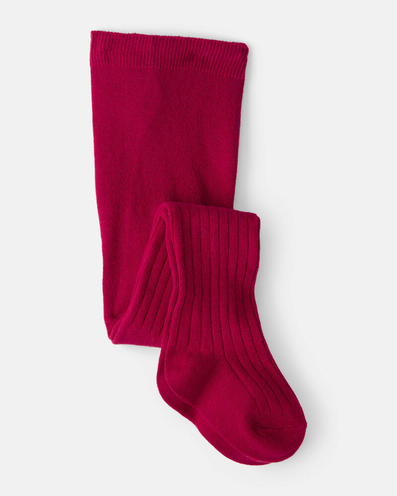 Toddler Girl Rib Tights - Red, image 1 of 2 slides