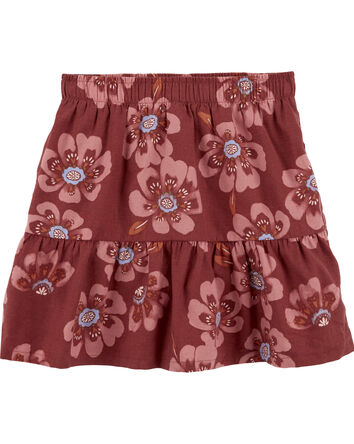 Kid Floral Linen Skort, 