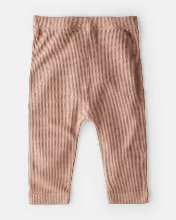 Baby Barn Print PurelySoft Pull-On Pants - Brown/White, 