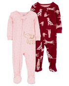 Baby 2-Pack Footie 1-Piece Pajamas Set, image 1 of 5 slides