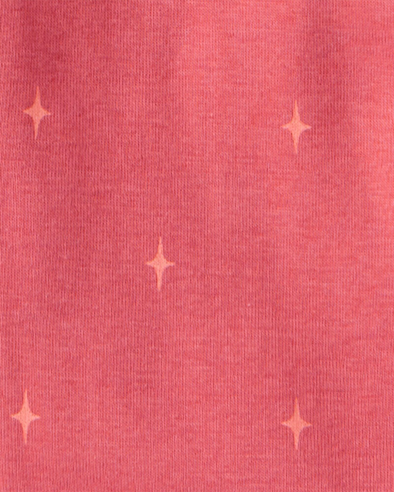 Girls Cowgirl Print 100% Cotton Long-Sleeve Snug Fit 4-Piece Pajamas - Pink, image 4 of 5 slides