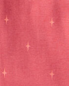 Girls Cowgirl Print 100% Cotton Long-Sleeve Snug Fit 4-Piece Pajamas - Pink, image 4 of 5 slides