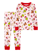 Toddler 2-Piece Christmas Grinch Pajamas, image 1 of 3 slides