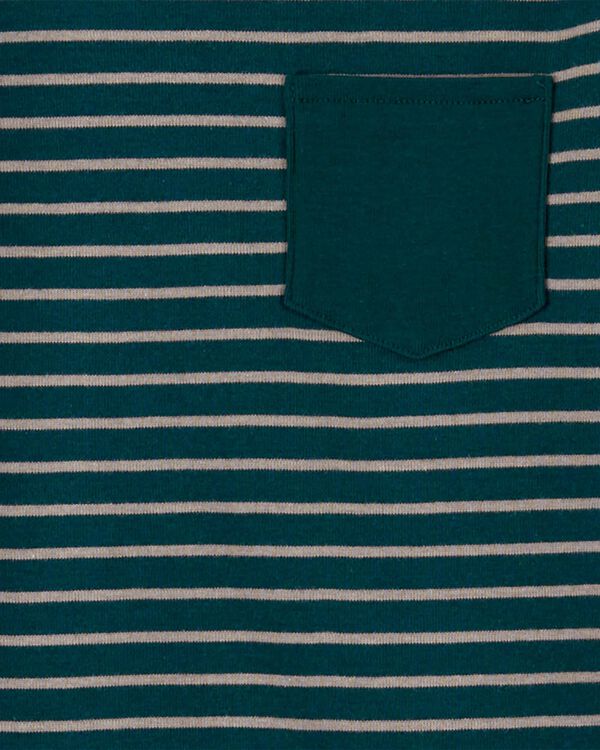Kid 4-Piece Lightning Stripe 100% Snug Fit Cotton Pajamas