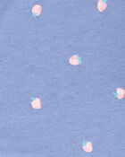 Baby Strawberry Print Button-Front Top, image 2 of 2 slides