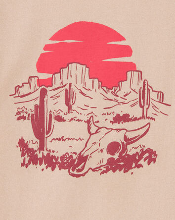 Kid Desert Landscape Short-Sleeve Graphic Tee - Khaki, 