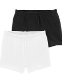 Black - Kid 2-Pack Black & White Shorts