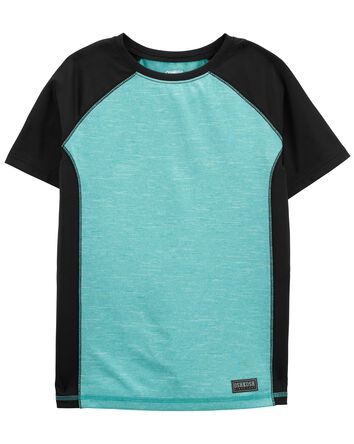 Kid 2-Piece Sporty Tee & Shorts in Moisture Wicking Active Jersey, 