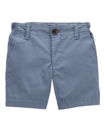 Toddler Flat-Front Shorts - Blue, 