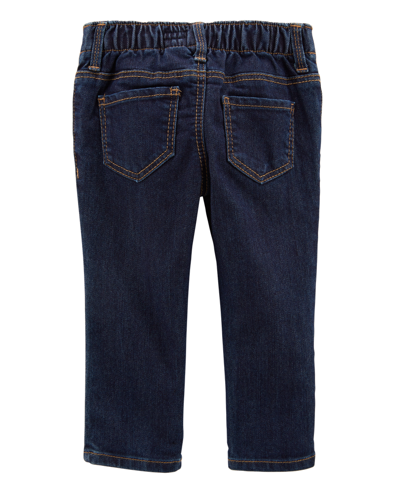 Baby Dark Wash Super Skinny-Leg Jeans, image 2 of 4 slides