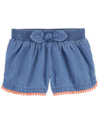 Baby Pull-On Chambray Shorts, image 1 of 2 slides