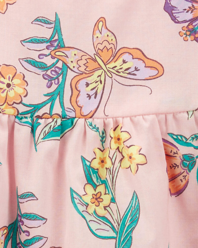 Baby Floral Sleeveless Lawn Dress, image 4 of 5 slides