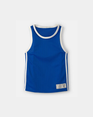 Boys Active Mesh Tank - Blue, 